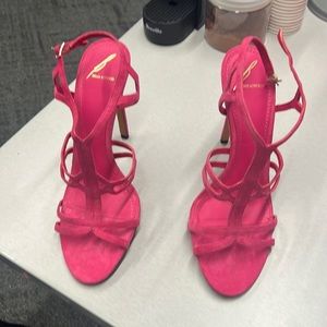 BRIAN ATWOOD PINK STRAPPY SANDALS